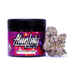 atomic apple – indoor zaza zone weed jar 3.5g cannabis flower